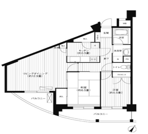 パインヒル上町の物件間取画像